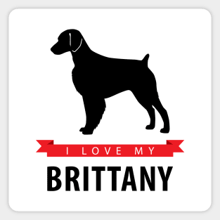 I Love My Brittany Sticker